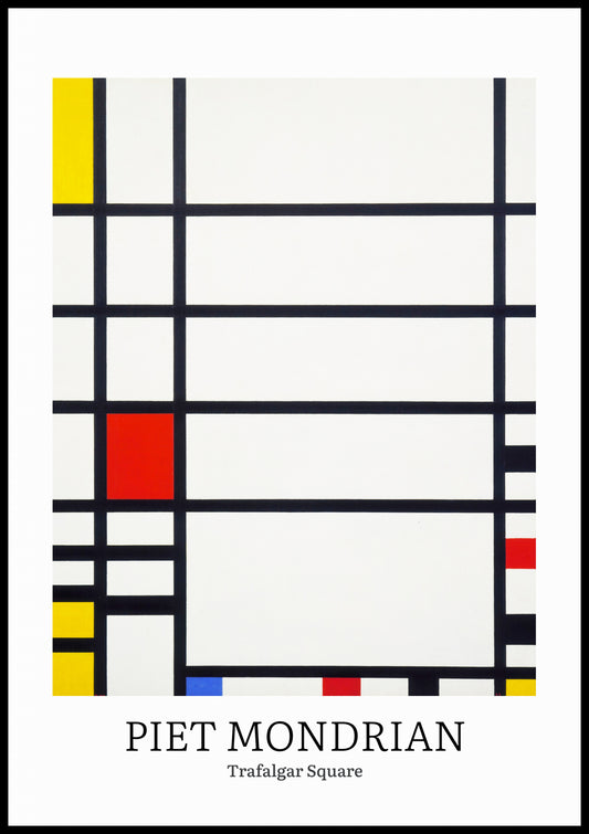 Plakat  Design Trafalgar, Mondrian Vintage do Salonu