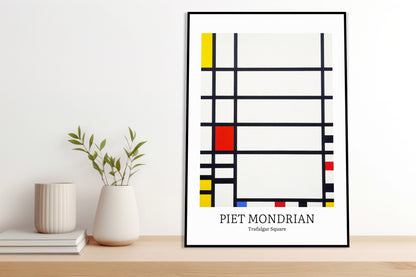 Plakat  Design Trafalgar, Mondrian Vintage do Salonu
