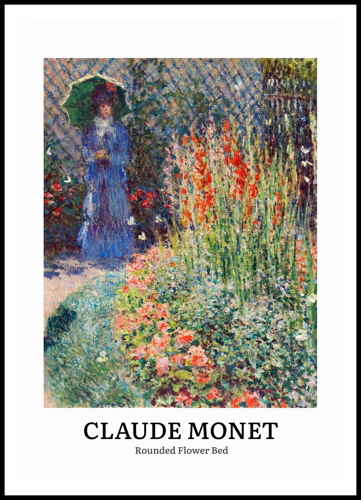 Plakat  Design Flower Bed, Monet Vintage do Salonu