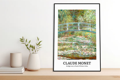 Obraz  Design Bridge Over a Pond, Monet Vintage do Salonu