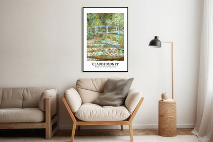 Obraz  Design Bridge Over a Pond, Monet Vintage do Salonu