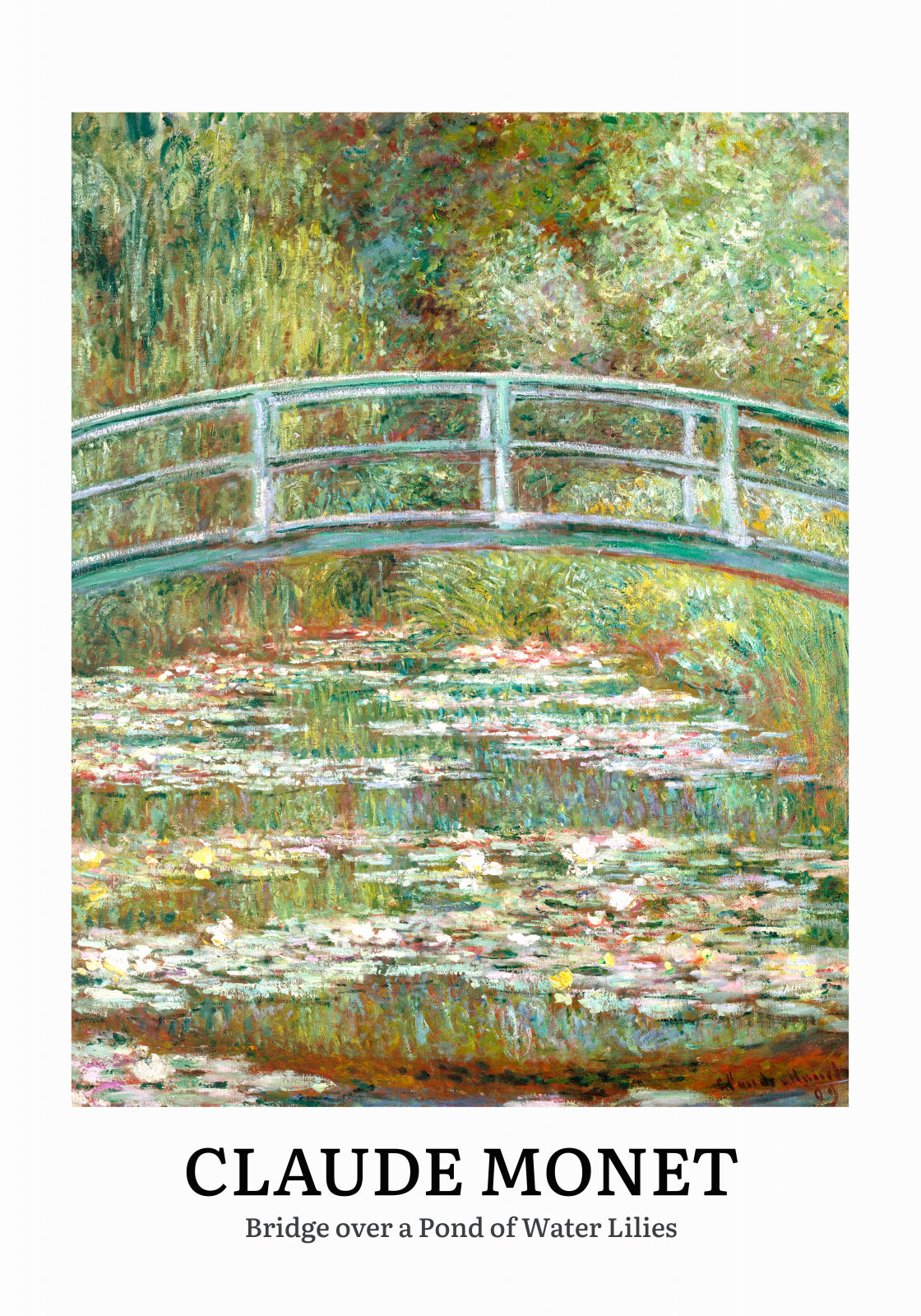 Plakat  Design Bridge Over a Pond, Monet Vintage do Salonu