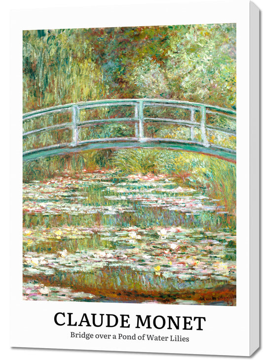 Obraz  Design Bridge Over a Pond, Monet Vintage do Salonu