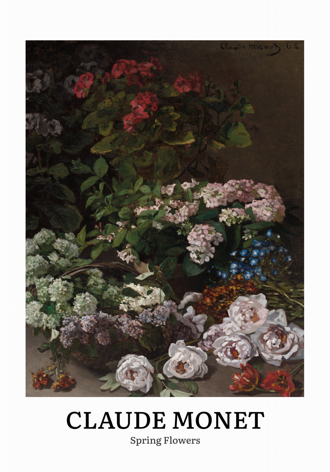 Plakat  Design Spring Flowers, Monet Vintage do Salonu
