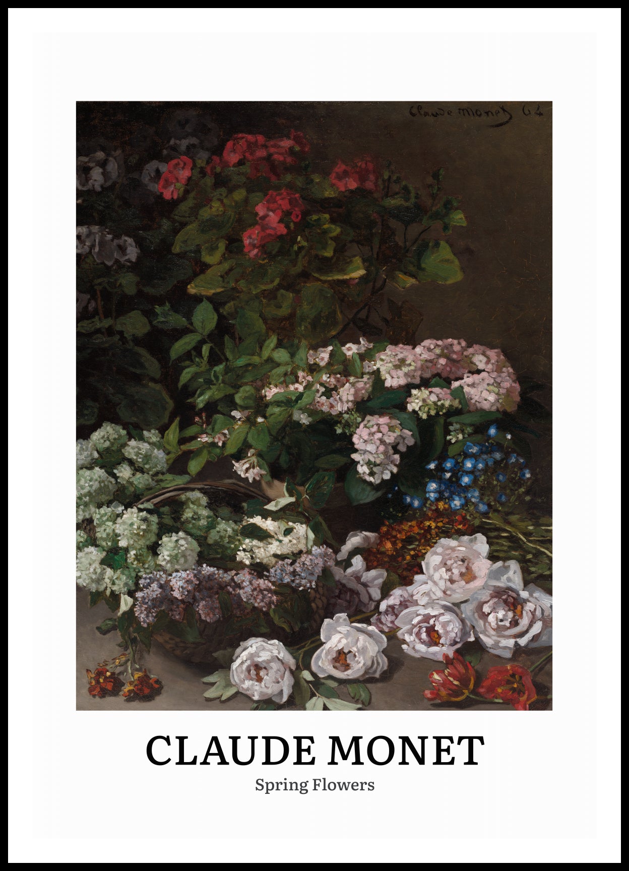Plakat  Design Spring Flowers, Monet Vintage do Salonu