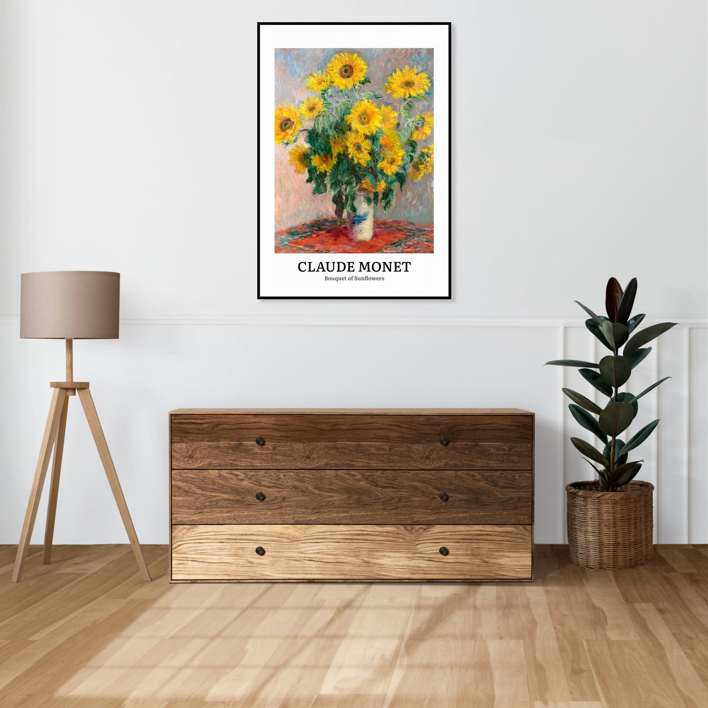 Obraz  Design Sunflowers, Monet Vintage do Salonu