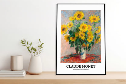 Obraz  Design Sunflowers, Monet Vintage do Salonu