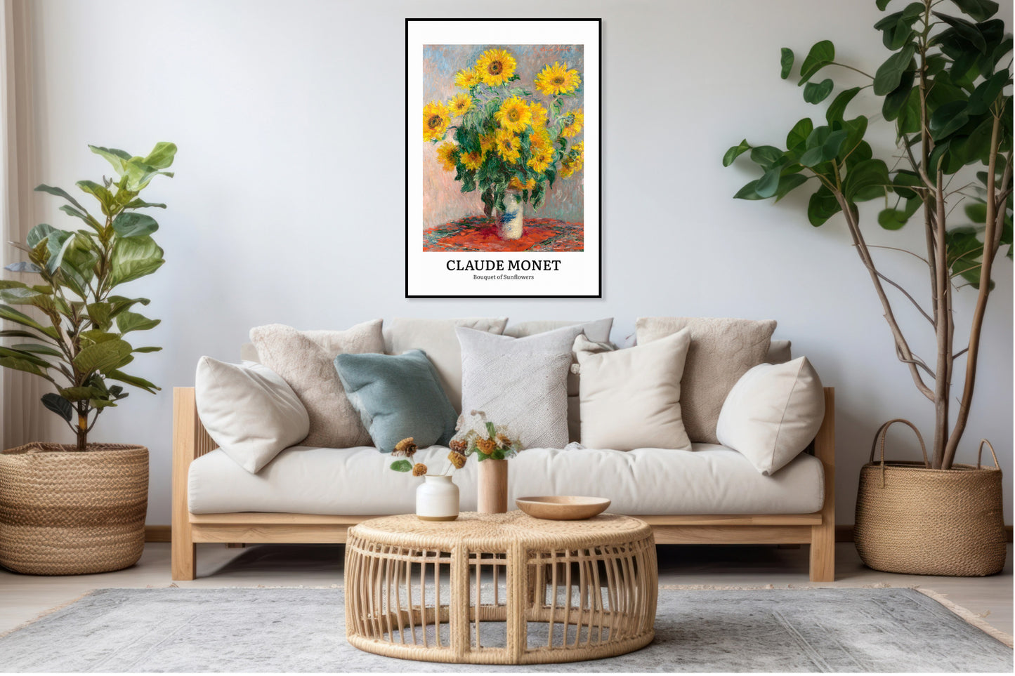 Obraz  Design Sunflowers, Monet Vintage do Salonu