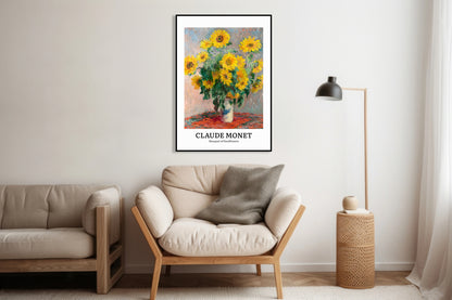 Obraz  Design Sunflowers, Monet Vintage do Salonu
