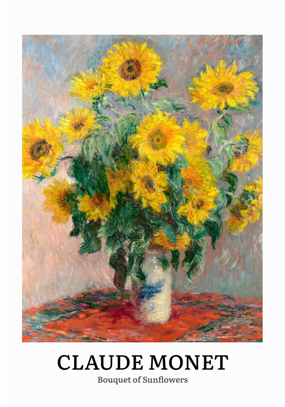 Plakat  Design Sunflowers, Monet Vintage do Salonu