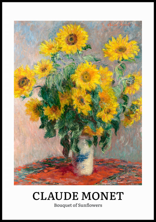 Plakat  Design Sunflowers, Monet Vintage do Salonu