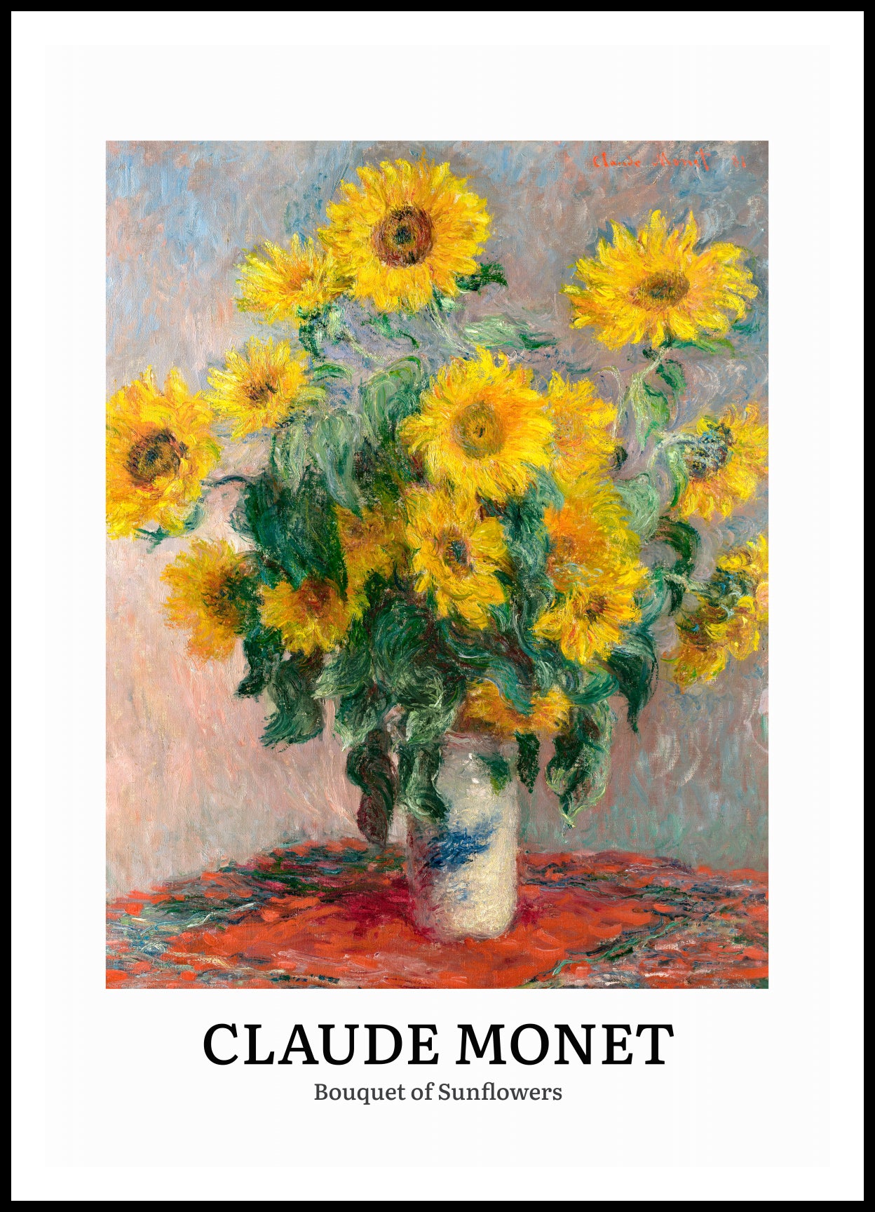Plakat  Design Sunflowers, Monet Vintage do Salonu