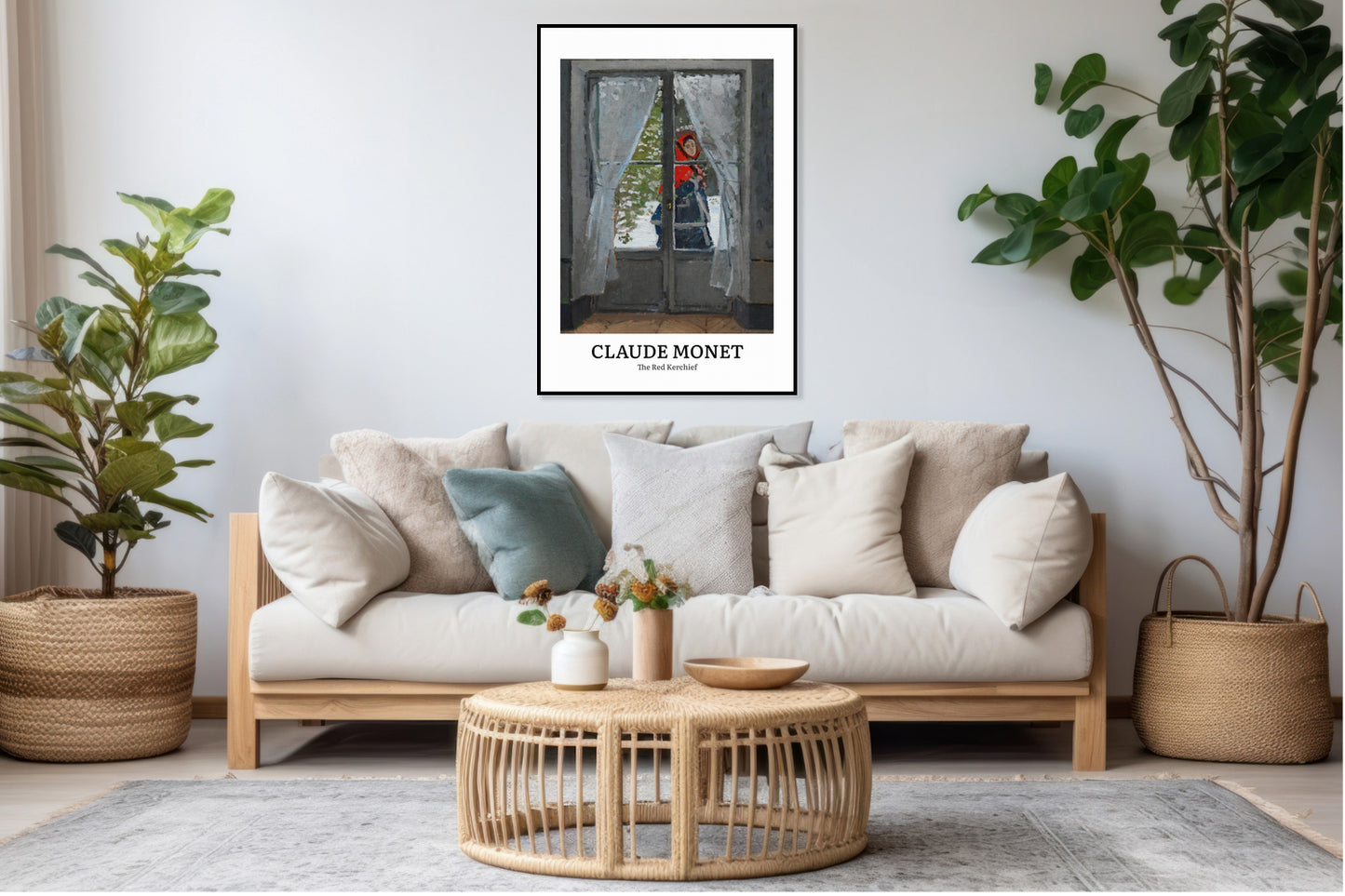 Obraz  Design The Red Kerchief, Monet Vintage do Salonu
