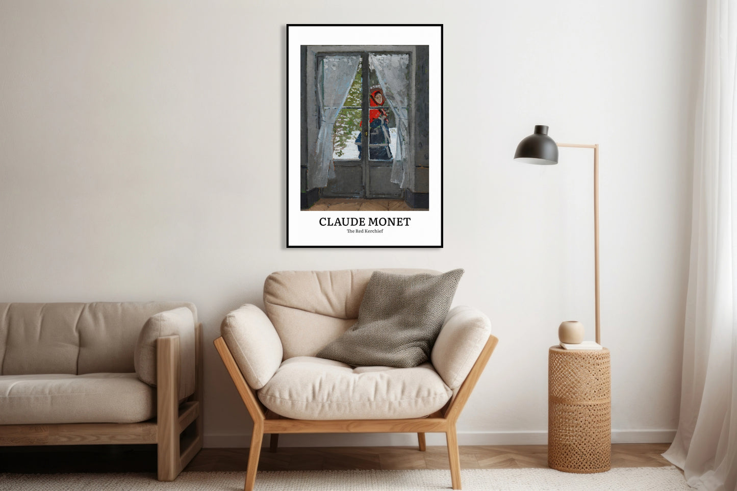 Obraz  Design The Red Kerchief, Monet Vintage do Salonu