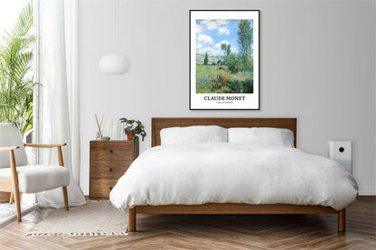 Obraz  Design View of Vétheuil, Monet Vintage do Salonu