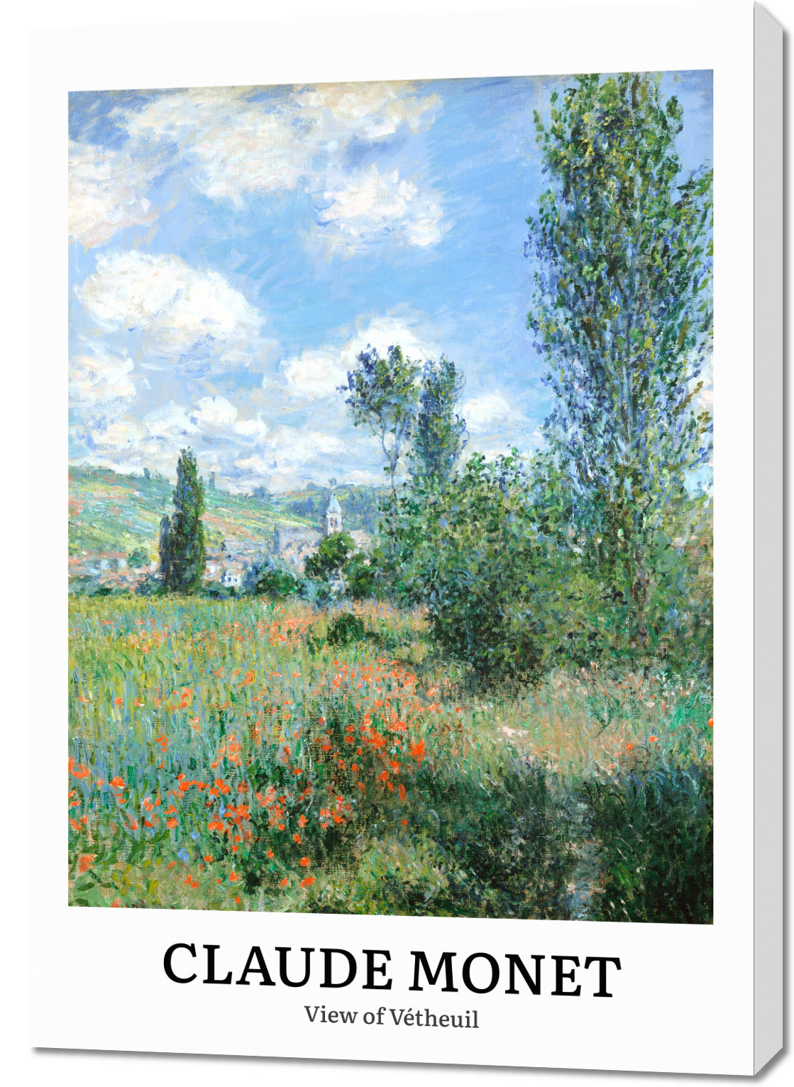 Obraz  Design View of Vétheuil, Monet Vintage do Salonu