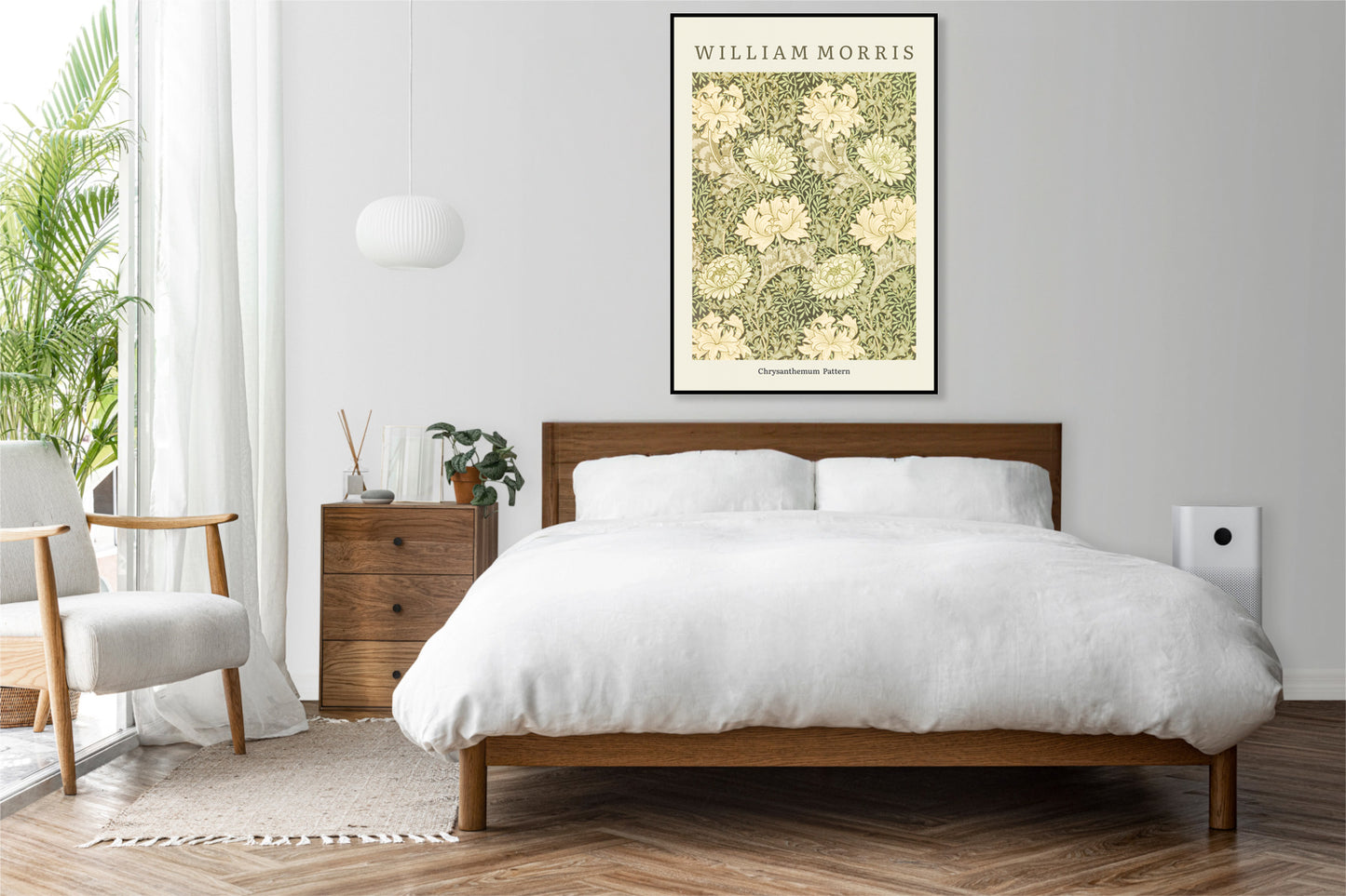 Plakat  Design Chrysanthemum Pattern, Morris Vintage do Salonu