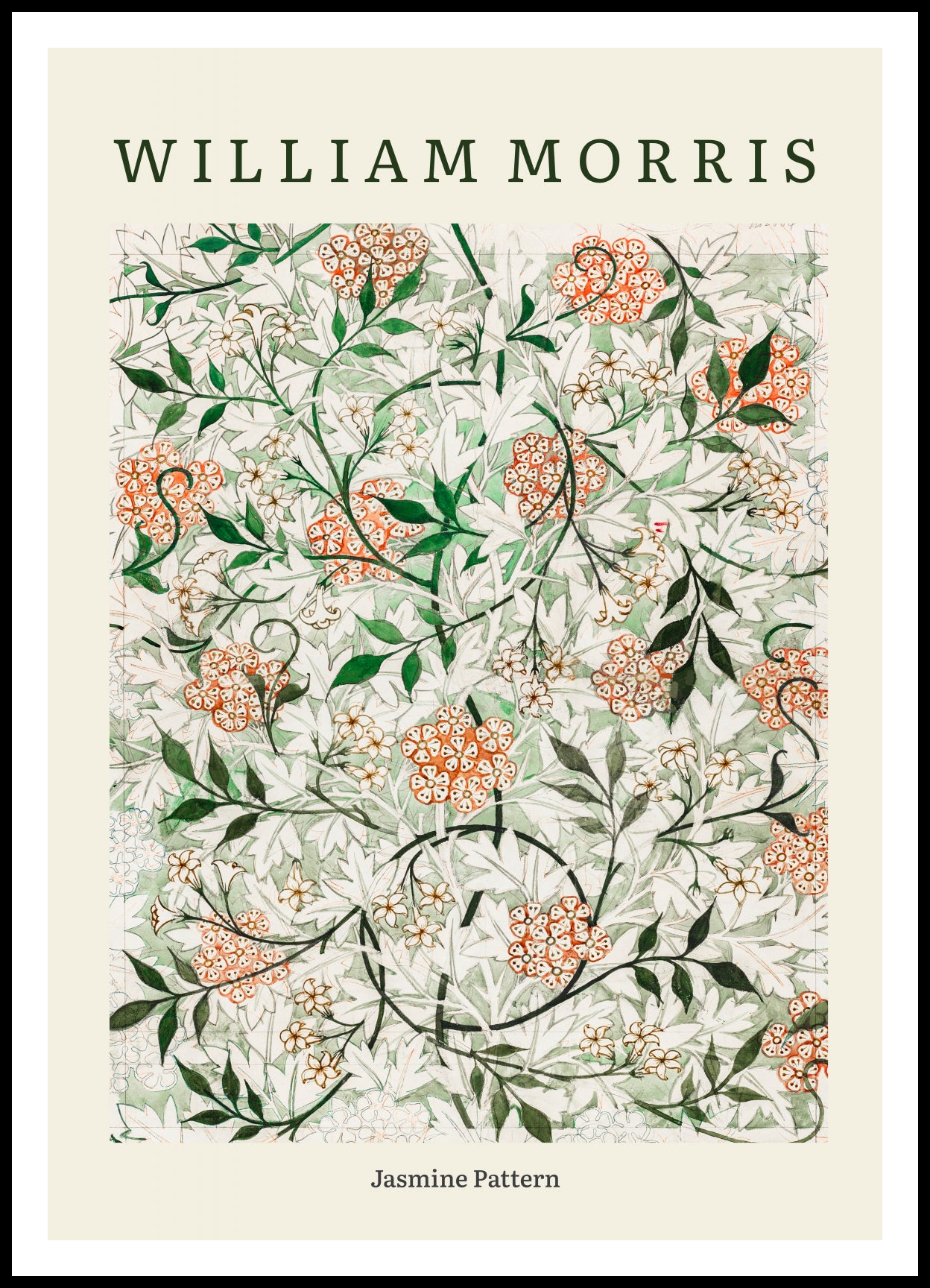 Plakat  Design Jasmine Pattern, Morris Vintage do Salonu