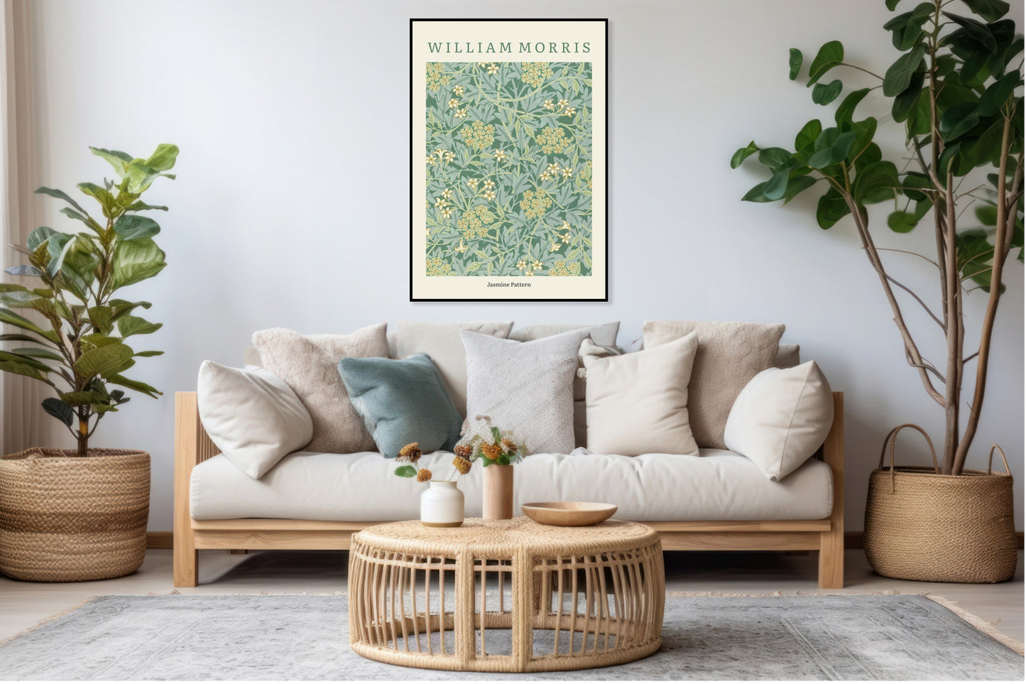 Obraz  Design Jasmine Pattern 2, Morris Vintage do Salonu