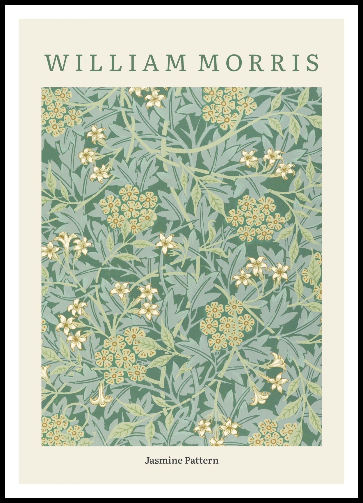 Plakat  Design Jasmine Pattern 2, Morris Vintage do Salonu