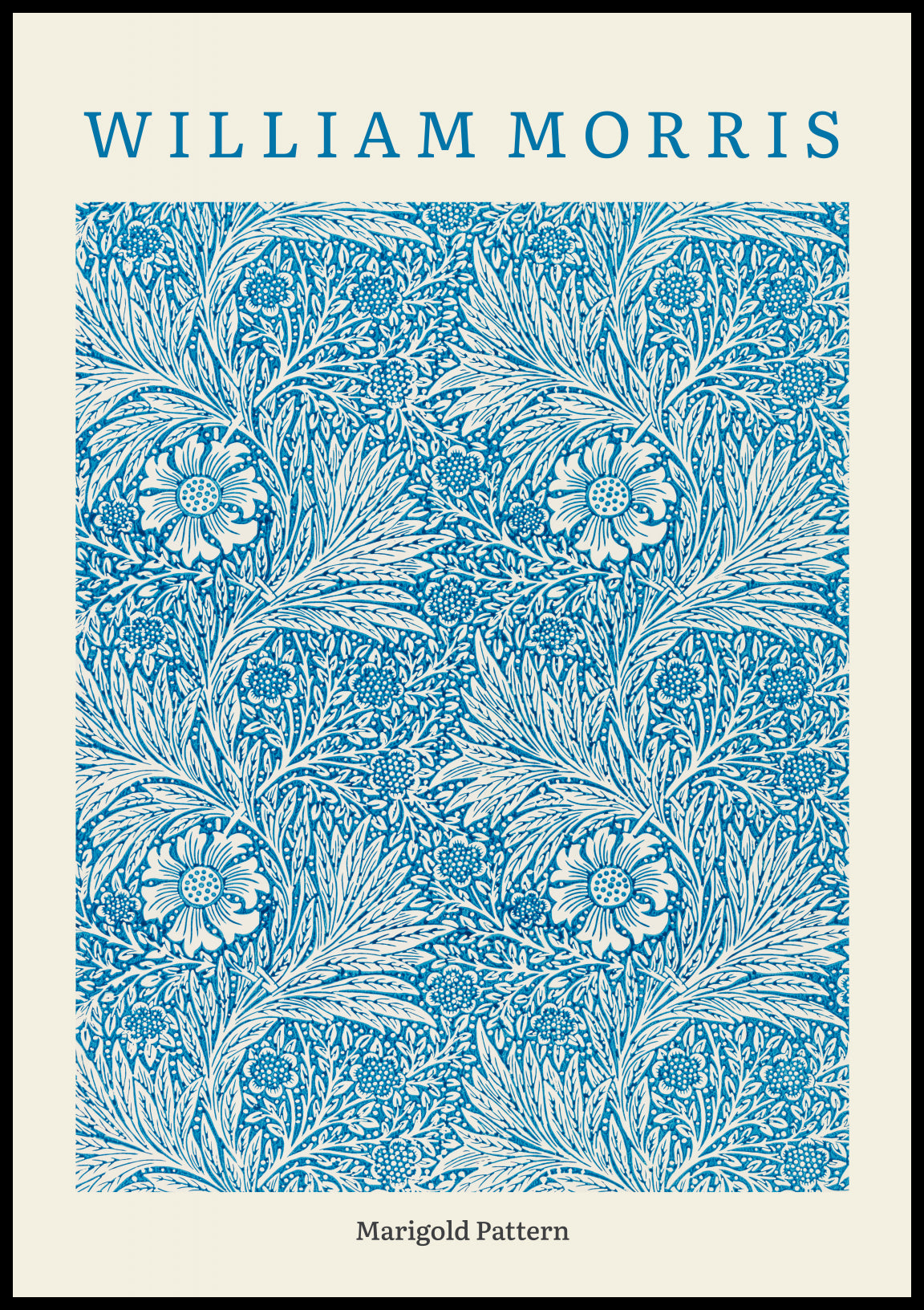 Plakat  Design Marigold Pattern, Morris Vintage do Salonu
