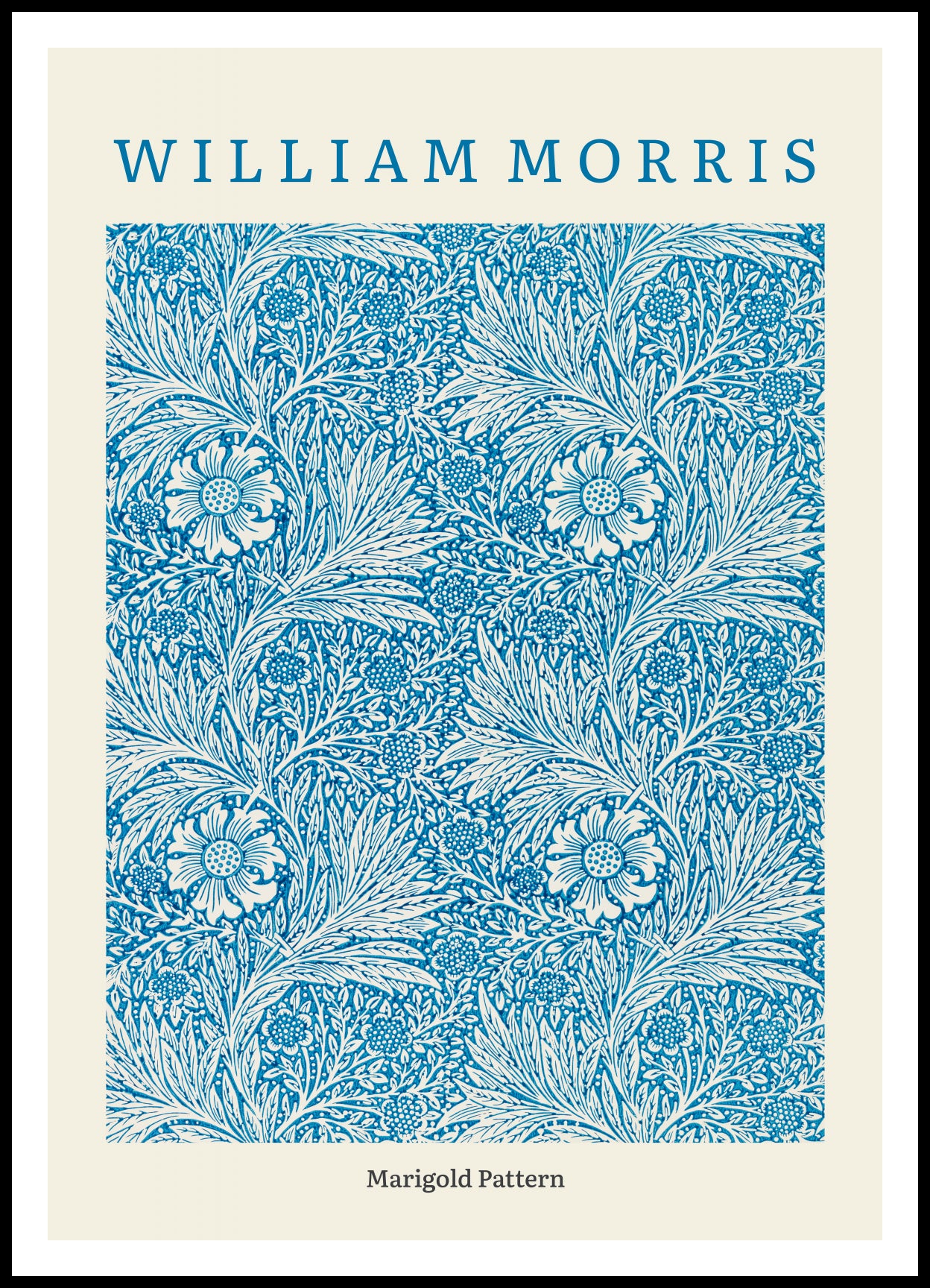 Plakat  Design Marigold Pattern, Morris Vintage do Salonu