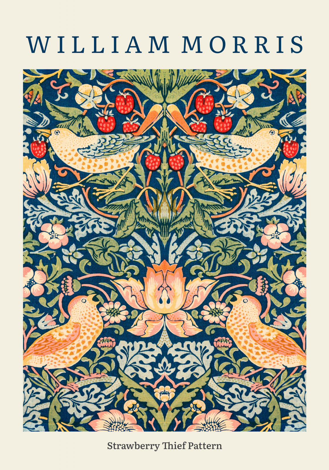 Plakat  Design Strawberry Thief, Morris Vintage do Salonu