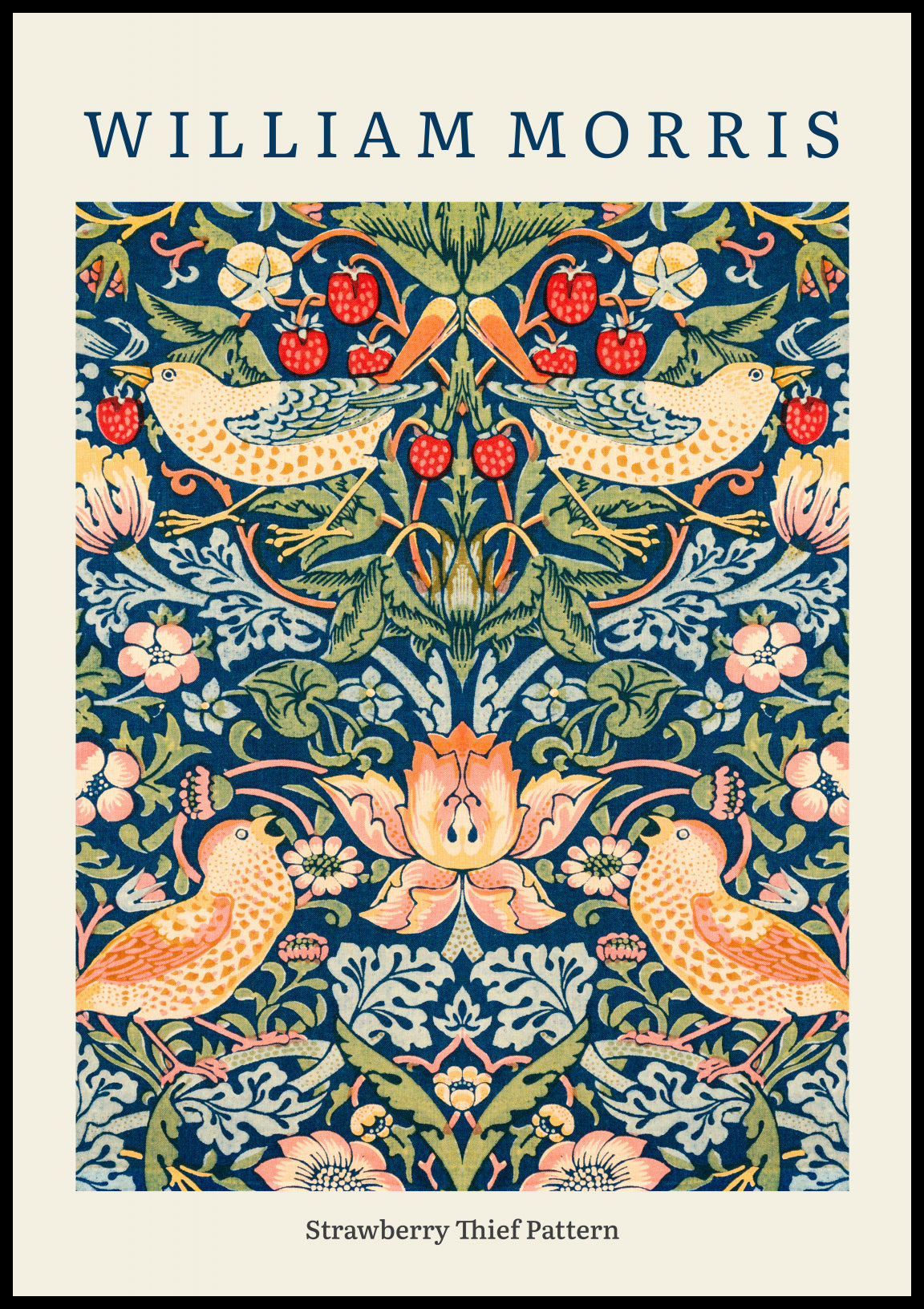 Plakat  Design Strawberry Thief, Morris Vintage do Salonu