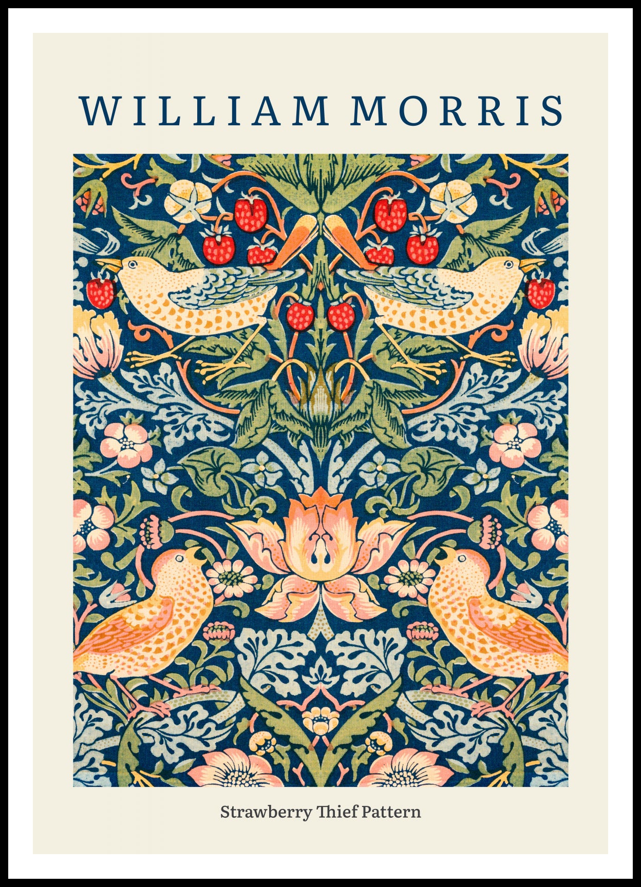 Plakat  Design Strawberry Thief, Morris Vintage do Salonu