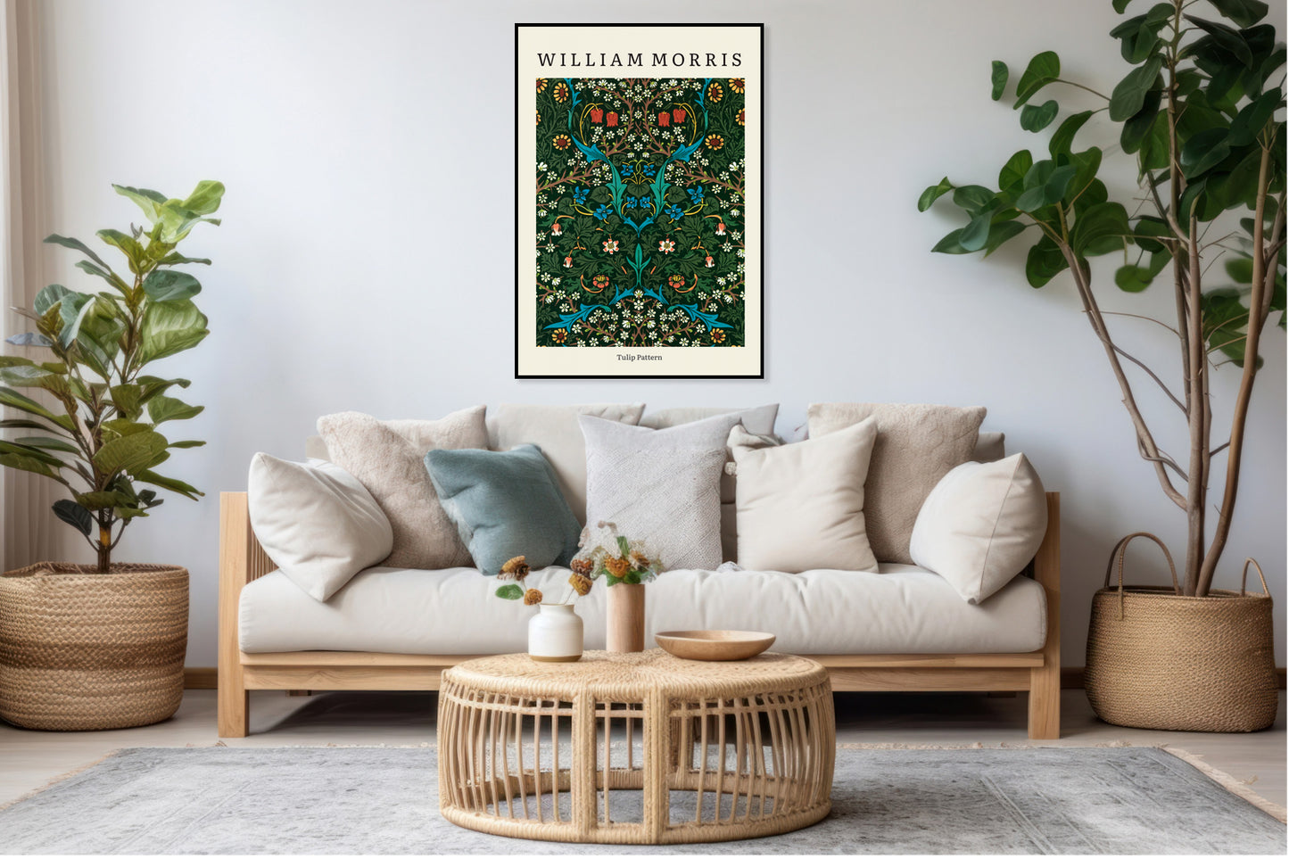 Obraz  Design Tulip Pattern, Morris Vintage do Salonu