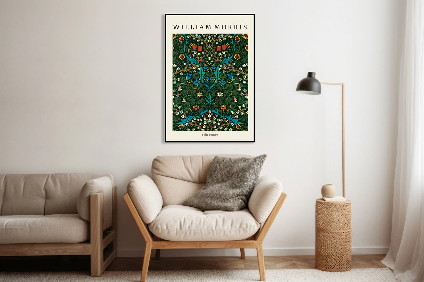 Obraz  Design Tulip Pattern, Morris Vintage do Salonu