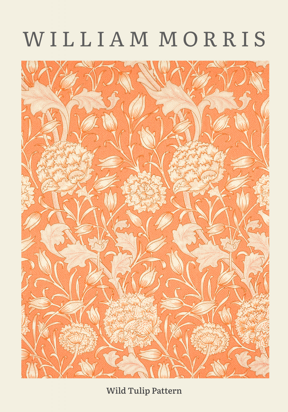 Plakat  Design Wild Tulip Pattern, Morris Vintage do Salonu
