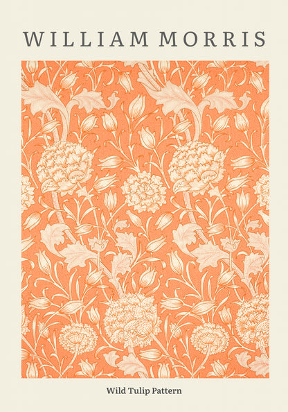 Plakat  Design Wild Tulip Pattern, Morris Vintage do Salonu