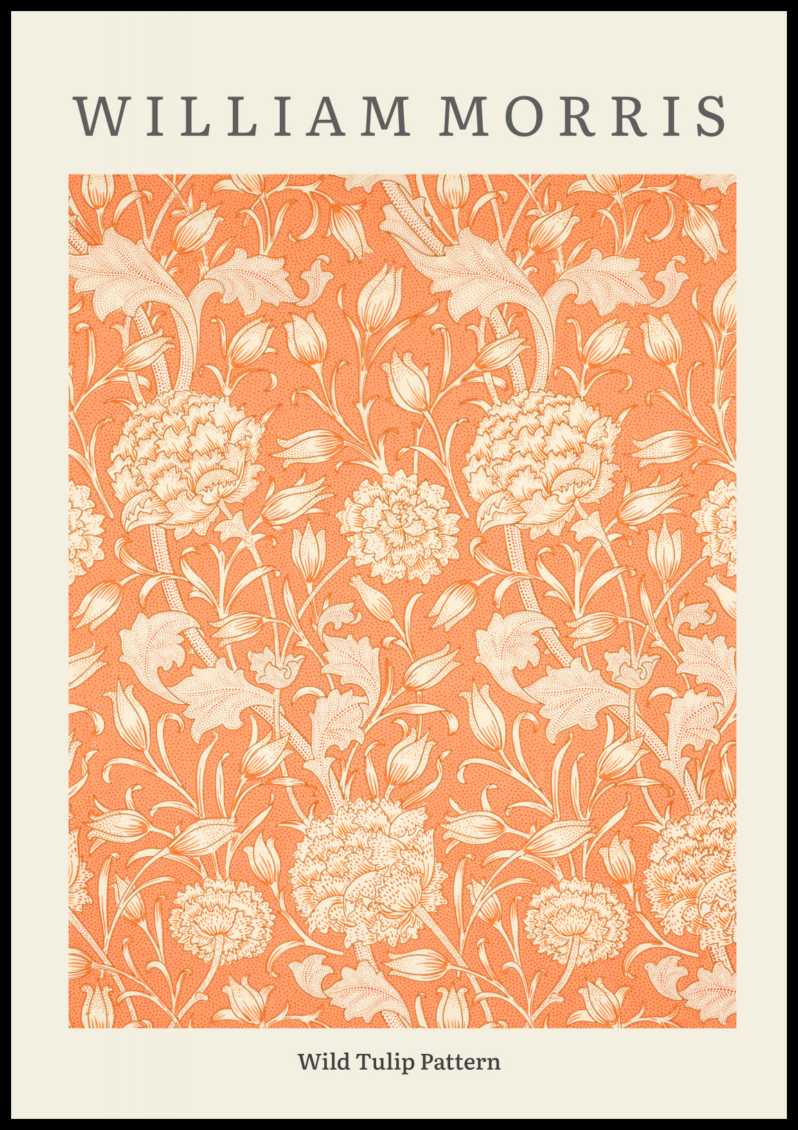 Plakat  Design Wild Tulip Pattern, Morris Vintage do Salonu