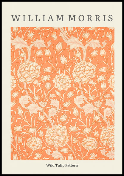 Plakat  Design Wild Tulip Pattern, Morris Vintage do Salonu