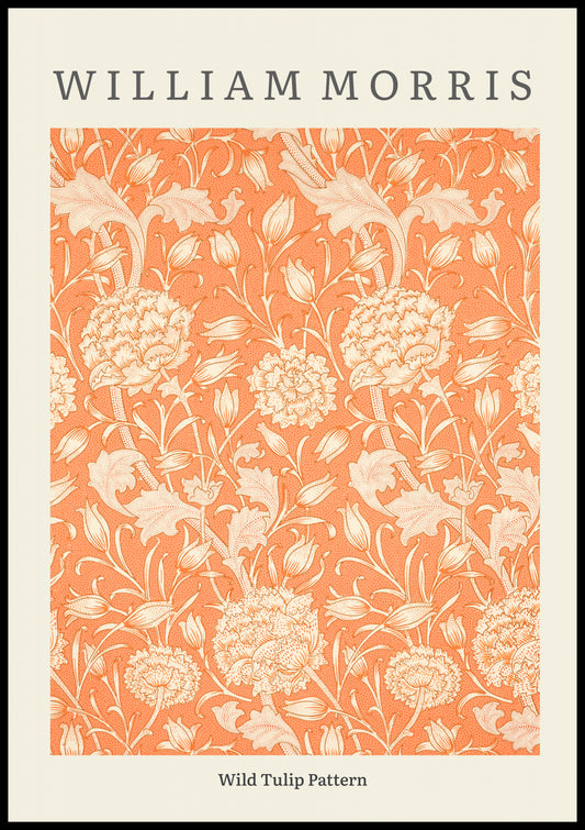 Plakat  Design Wild Tulip Pattern, Morris Vintage do Salonu