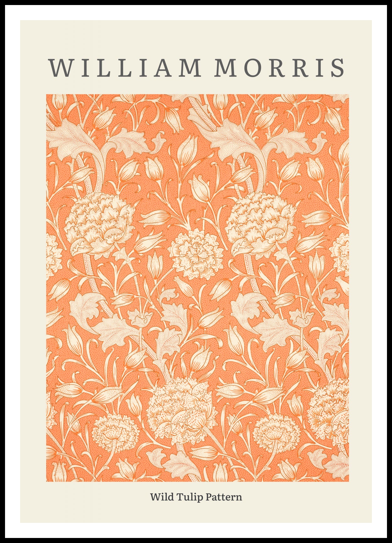 Plakat  Design Wild Tulip Pattern, Morris Vintage do Salonu
