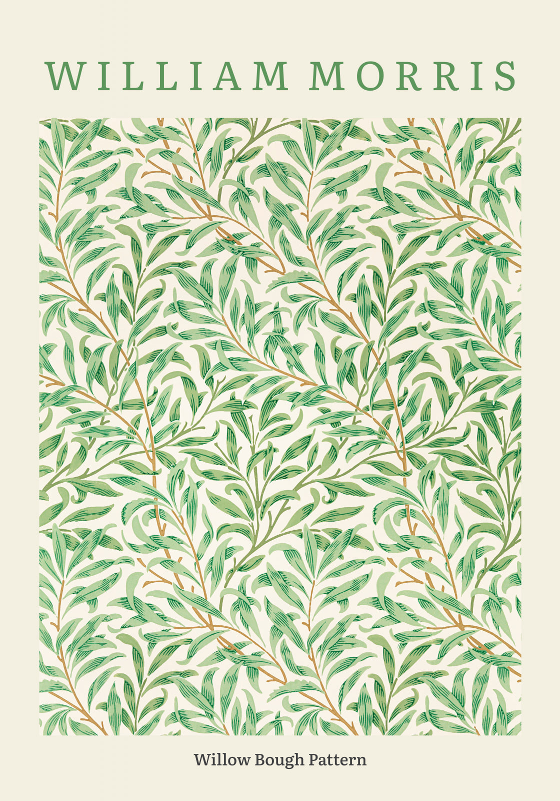 Plakat  Design Willow Bough Pattern, Morris Vintage do Salonu