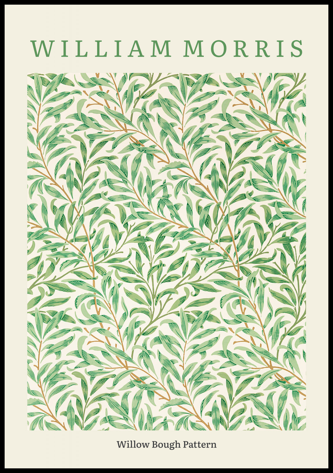 Plakat  Design Willow Bough Pattern, Morris Vintage do Salonu