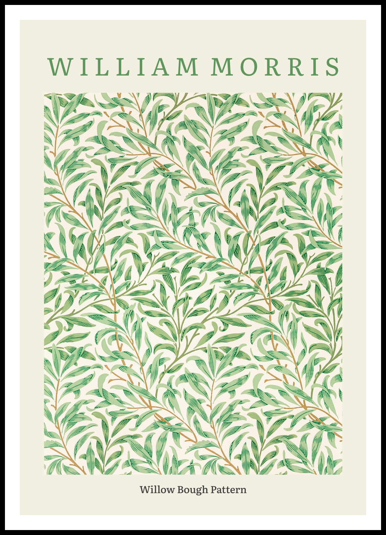 Plakat  Design Willow Bough Pattern, Morris Vintage do Salonu