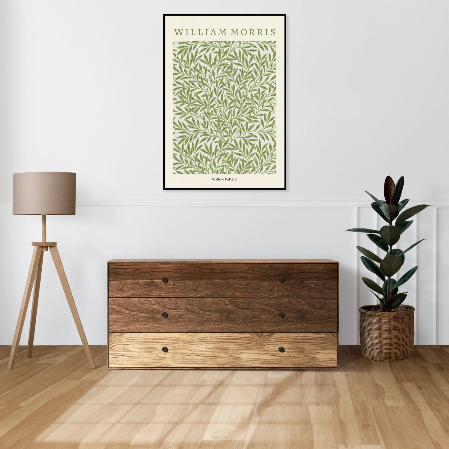 Obraz  Design Willow Pattern, Morris Vintage do Salonu