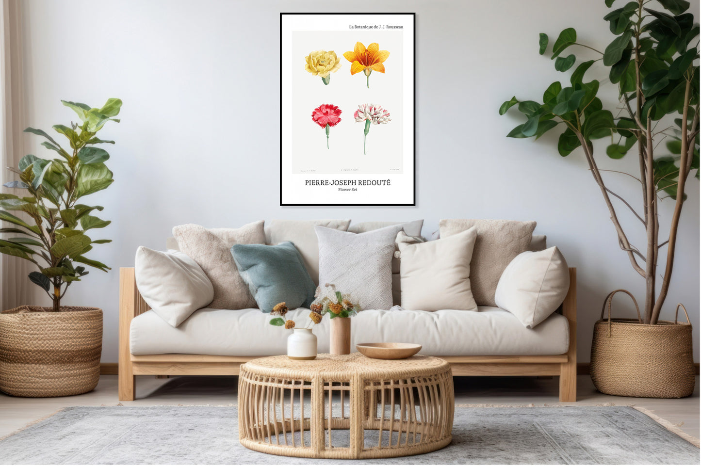 Obraz  Design Flower Set, Redoute Vintage do Salonu