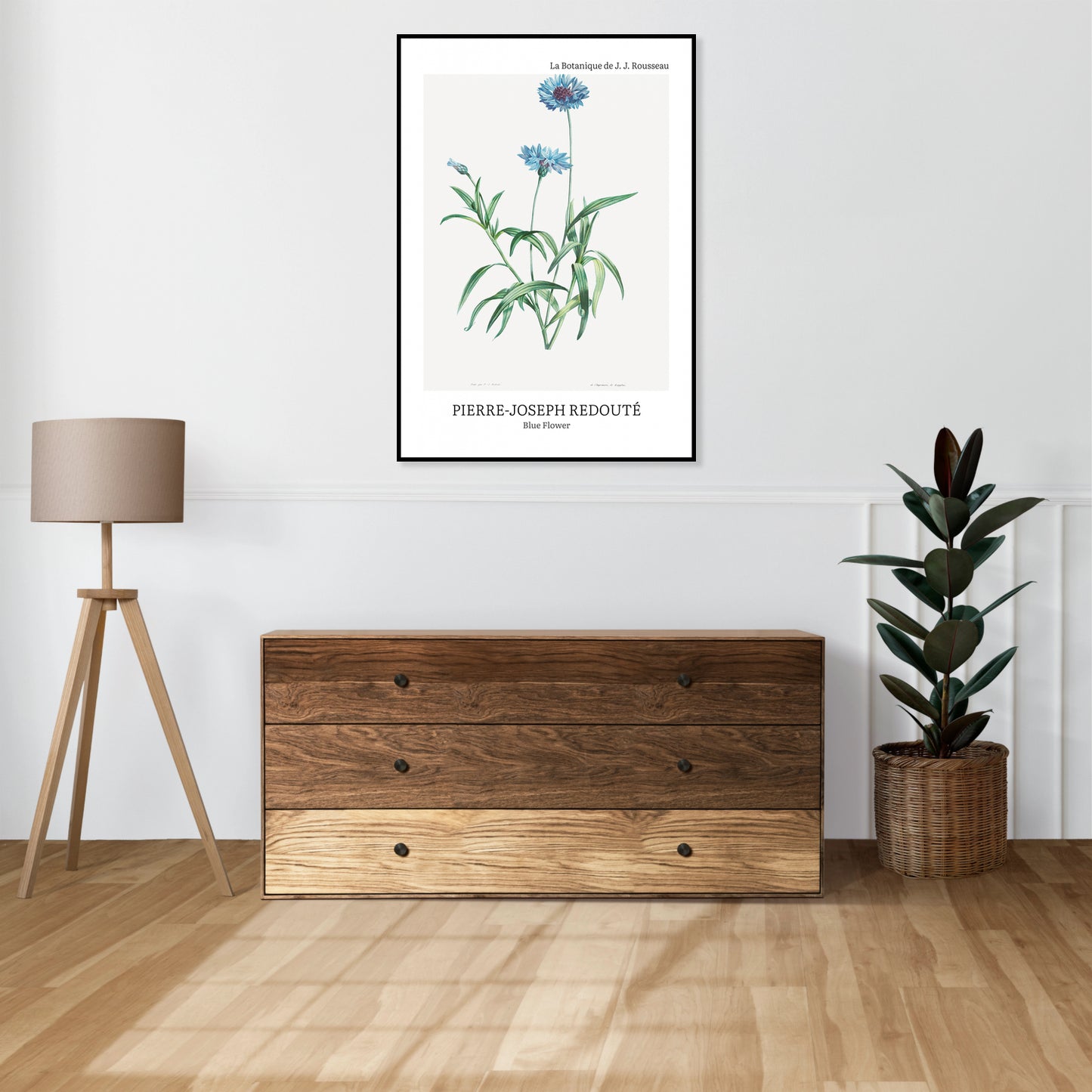 Obraz  Design Blue Flower, Redoute Vintage do Salonu
