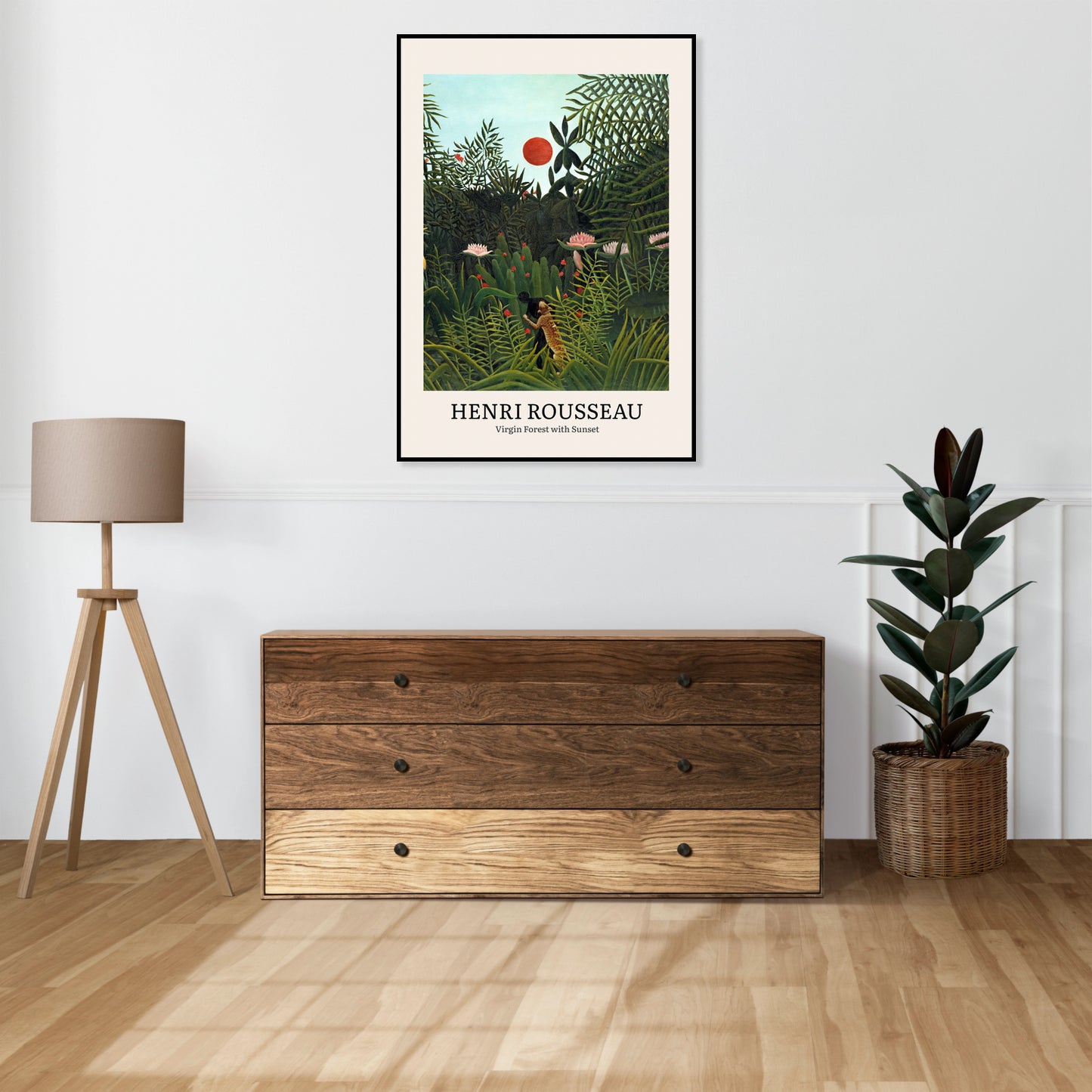 Obraz  Design Virgin Forest, Rousseau Vintage do Salonu
