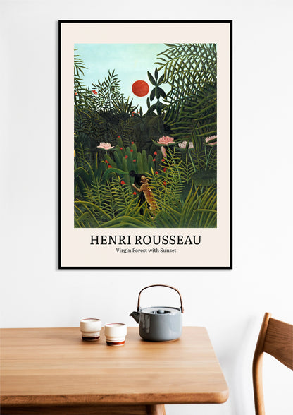 Obraz  Design Virgin Forest, Rousseau Vintage do Salonu