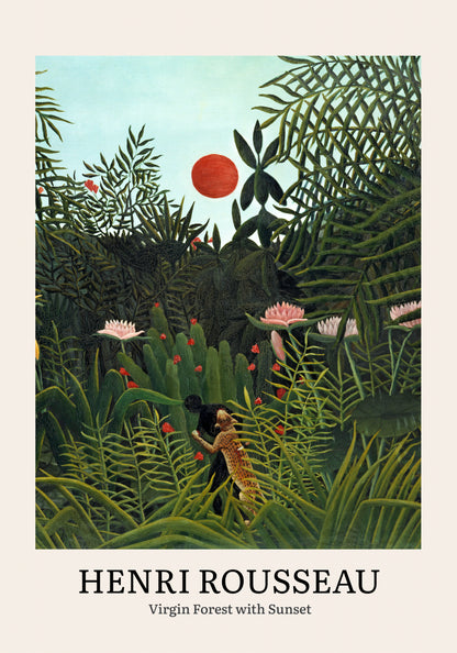 Plakat  Design Virgin Forest, Rousseau Vintage do Salonu