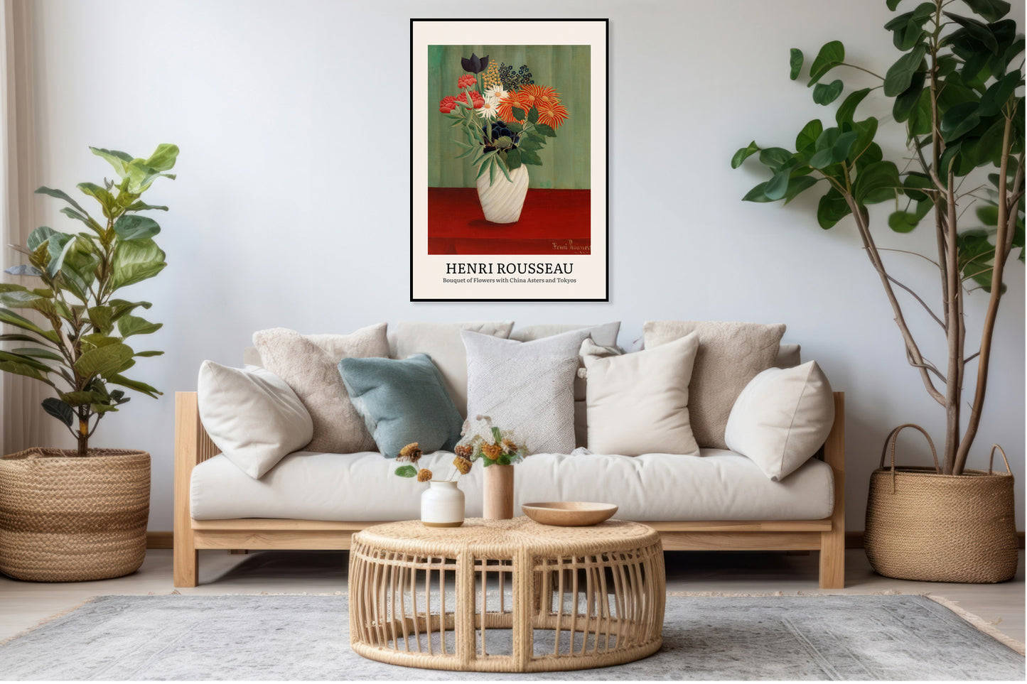 Obraz  Design Bouquet of Flowers, Rousseau Vintage do Salonu
