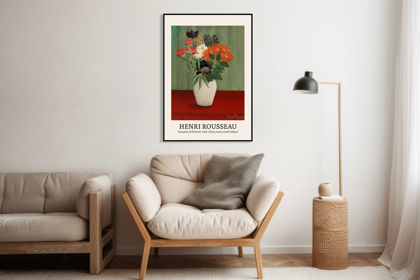 Obraz  Design Bouquet of Flowers, Rousseau Vintage do Salonu