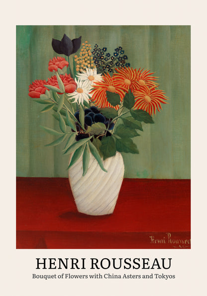 Plakat  Design Bouquet of Flowers, Rousseau Vintage do Salonu