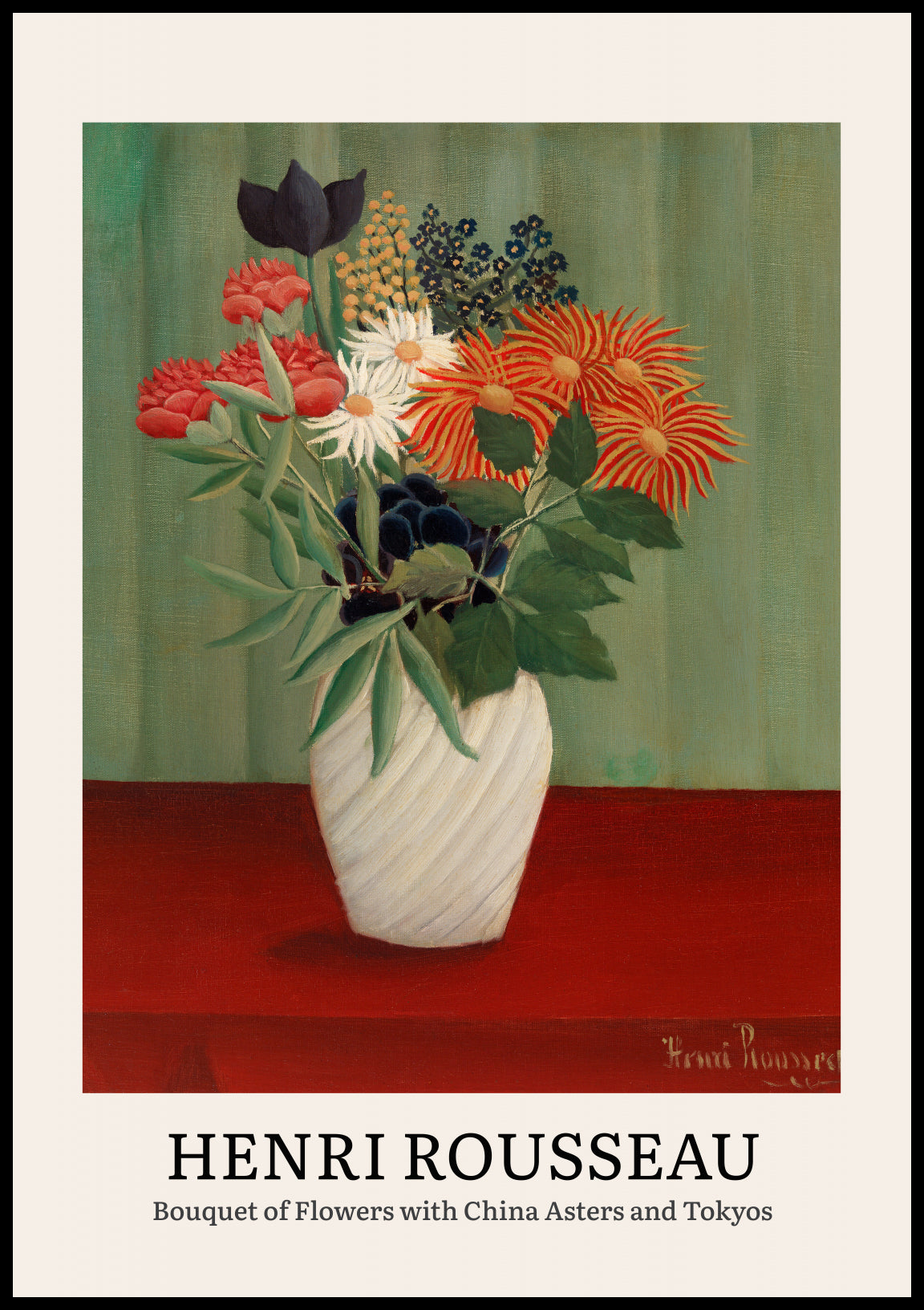 Plakat  Design Bouquet of Flowers, Rousseau Vintage do Salonu